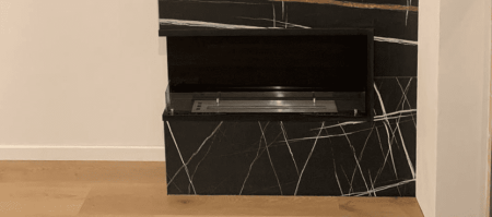 Угловой встраиваемый биокамин Firezo L'angolo Destro 1400